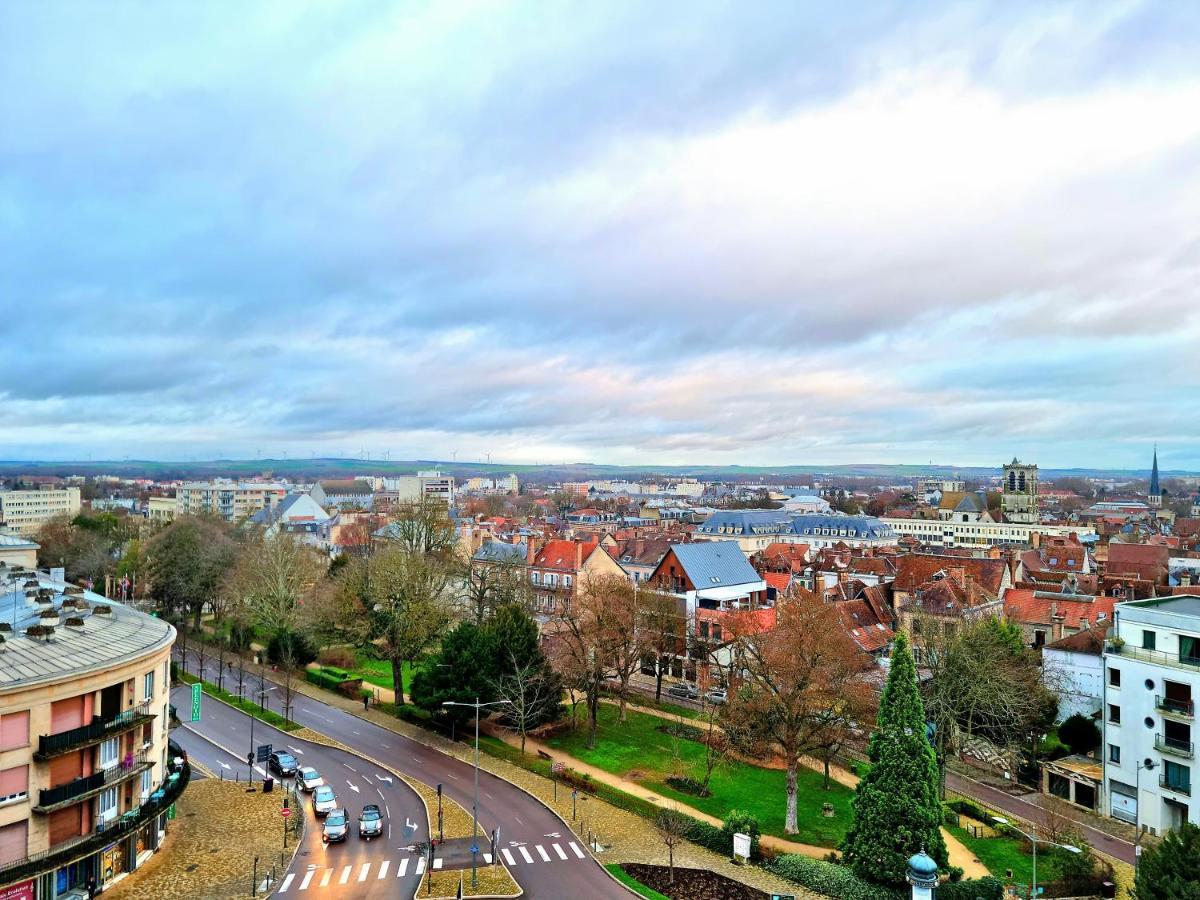 Apartamento Le Perchoir, High-End & Panoramic View Troyes Exterior foto